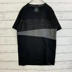 MOSSIMO メンズ デザイン Tシャツ 黒 迷彩 グレー S ✨カジュアル