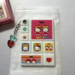 シークレットタイルシール風ミニミラー　サンリオ　ハローキティ　さくらんぼ