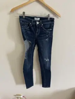ダメージスキニー デニム