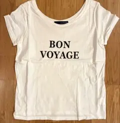 IENA SLOBE BON VOYAGE ロゴTシャツ ホワイトのサムネイル