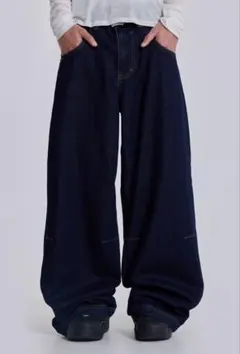 L.mound Triple Stitched Baggy Jeans - メルカリ