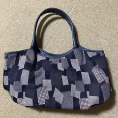 SAVOY ショルダーバッグ　デニム　パッチワーク柄のサムネイル