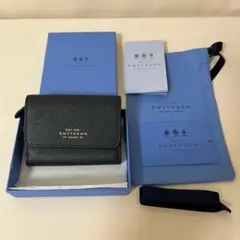 SMYTHSON(スマイソン)キーケース　ブラック スマイソン｜SMYTHSON｜BURLINGTON｜バーリントン｜キーケース