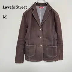 Layefe Street テーラードデニムジャケットM ダークブラウンc098