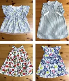90cm⭐︎夏ワンピース＆チュニック女の子⭐︎¥450×4着おまとめ