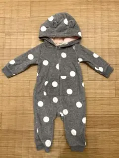 【carter's】ドット柄ロンパース カバーオール 9month
