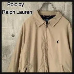 501b【美品人気L】ポロバイラルフローレン 刺繡ロゴ スウィングトップ