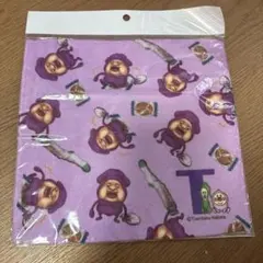 こびとづかん ミニタオル ハンカチ パープル