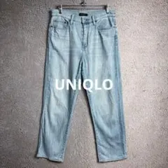 UNIQLO ハイライズ ストレートジーンズ 27インチ 大きいサイズ