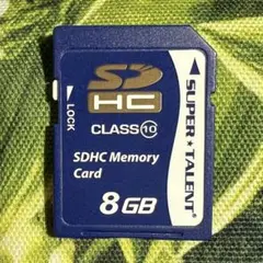 SUPER TALENT SDHCメモリーカード 8GB CLASS 10