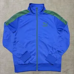PUMA トラックジャケット 青/緑 ジャージ L 未使用