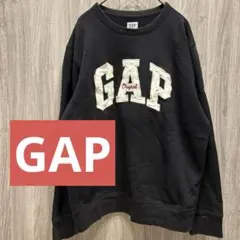 【大人気】GAP ブラック トレーナー スウェット 裏起毛 あいみょん着用 古着