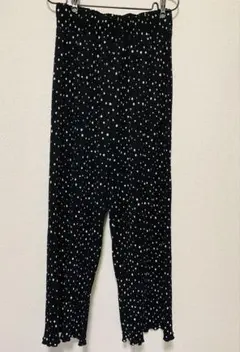 coca コカ　ドットプリーツゆるレギンスパンツ【L】