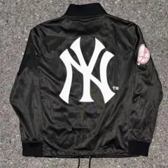 New York Yankees ブラックスタジャン コーチジャケット アメカジ