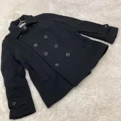 ビューティーアンドユースユナイテッドアローズ ピーコート S 黒無地 W-930