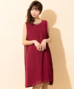 Rewdeのドレスワンピース　ワイン色