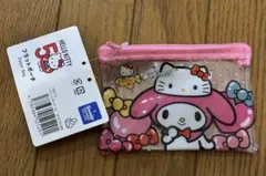 匿名配送　ハローキティ50周年記念 フラットポーチ マイメロ ピンク 完売品