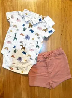 お値下げ！☆NEXT☆動物柄ロンパース&パンツセット☆未使用タグ付☆6-9m