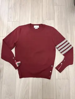 THOM BROWNE トムブラウン ニットセーター ボルドーのサムネイル