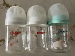 ピジョン　母乳実感　哺乳瓶　160mL 3本セット　ガラス製