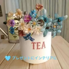 布花作品♡青い花束