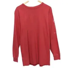 90s チャンピオン　ビンテージ長袖Tシャツ　ロンT USA製 袖プリント　L