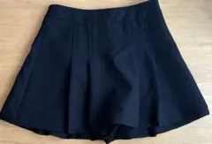 ZARA キュロット スカート風 ショートパンツ 黒 XS 美脚 春夏