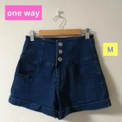 one way ワンウェイ　デニム　ショートパンツ　Mサイズ