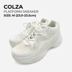✨大特価✨COLZA コルザ 厚底スニーカー ホワイト M 23.5 おしゃれ