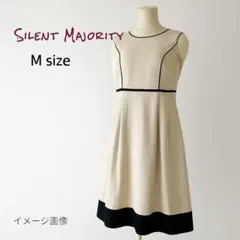 Silent Majority ワンピース ノースリーブ M カーキ ブラック