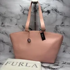 (未使用タグ付)大人気、フルラ、トートバッグ、大容量、A-4可、オールレザー