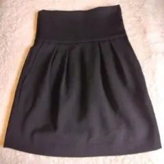 zara woman 黒のギャザーミニスカート