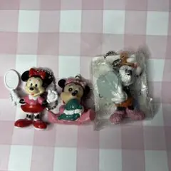 ディズニー ミニーちゃん レトロ ストラップ キーホルダー セット まとめ