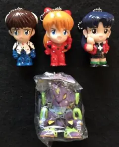 新世紀エヴァンゲリオン キーチェーンフィギュア 4種セット