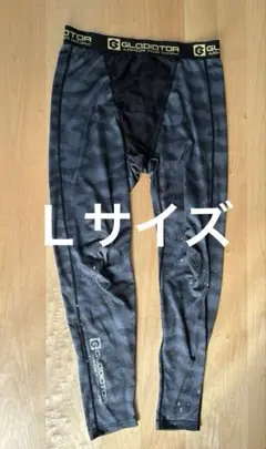 Gladiator ドライパワーサポートロングタイツ ドットグレー　Ｌサイズ