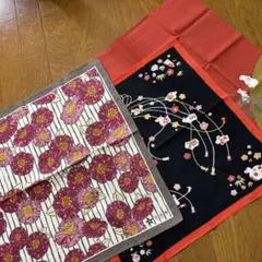 小風呂敷 ３枚セット ダリア柄 干支 お月見