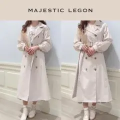 【新品】MAJESTIC LEGON ロングトレンチコート
