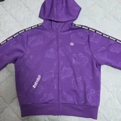 Babydoll 紫 クラウン柄 パーカー