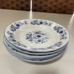 Blue Meissen by sanyo ブルーマイセン 三洋陶器 深皿 5枚 - メルカリ