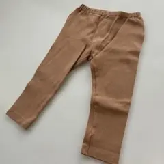 UNIQLO ユニクロベビー リブレギンス 90cm オレンジ　10分丈