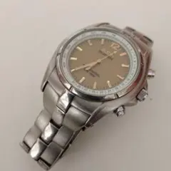고장·부품용 品 ヴィンテージELGIN ソーラー電波時計 チタン メンズ腕時計
