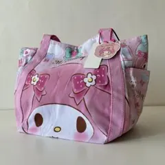 マイメロディ トートバッグ 総柄 ピンク 新品タグ付き 大容量 MyMelody