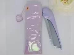 ReFaハートコームケース オーロラピンクパープル ハートチャーム付き