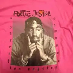 Poetic Justice Tシャツ ピンク XL