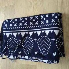 掛け布団カバー ネイビー ペイズリー柄 シングル 210 X 150