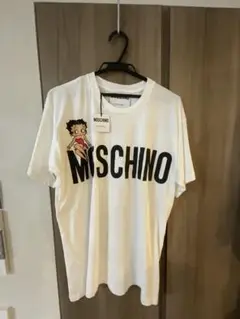 【MOSCHINO】 ベティ Tシャツ Moschino Betty Boop and logo print T-shirt - White