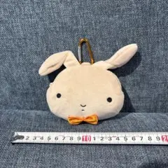 【現品限り】ネネちゃんのうさぎ カラビナ付きポーチ クレヨンしんちゃん