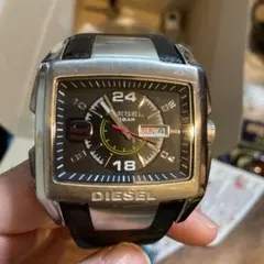 DIESEL クォーツ 腕時計 シルバー/ブラック