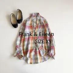 【フランクアンドアイリーン】EILEEN マドラスチェック シャツ リネン XS フランクアンドアイリーン】EILEEN マドラスチェック シャツ リネン XS