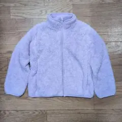 ユニクロ　フリースジャケット 120 ラベンダー